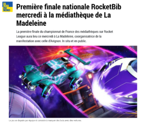 Article de La Madeleine pour la grande finale dans La Voix Du Nord - Mai 2022